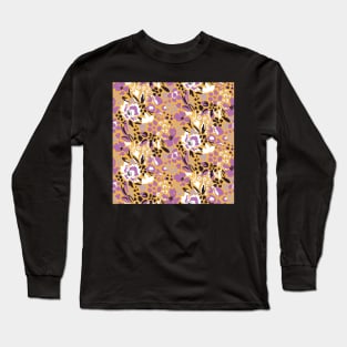 Yellow Floral Garden Long Sleeve T-Shirt